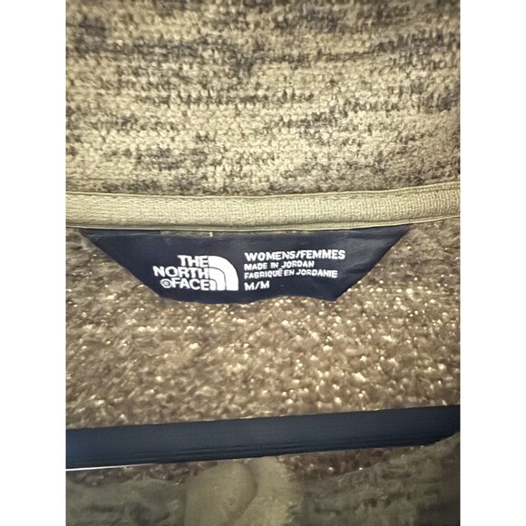 The North Face Jacket Womens Medium Green Sweater Full Zip Pockets - Picture 3 of 5